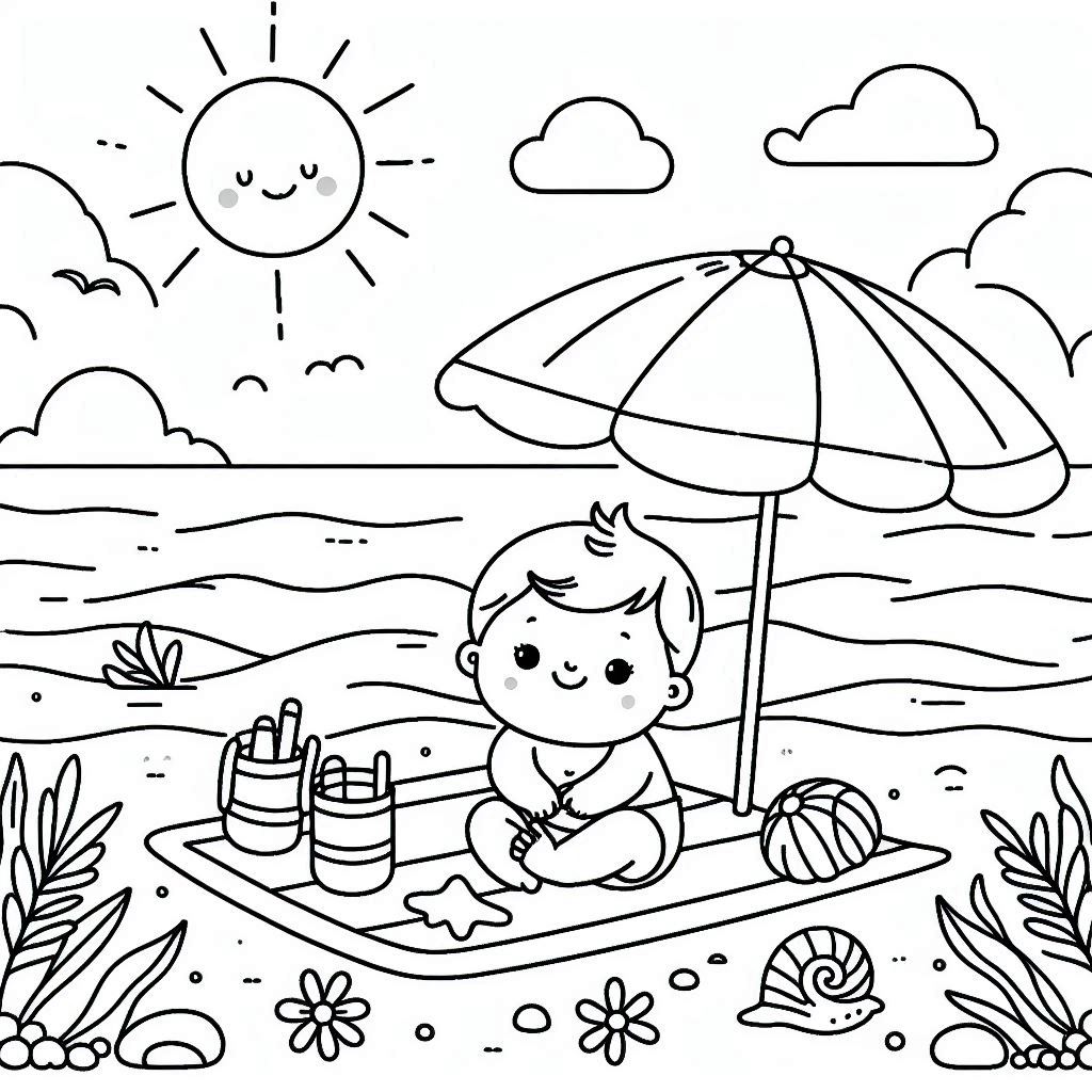 strand-kleurplaten-schattig-mooi.jpg