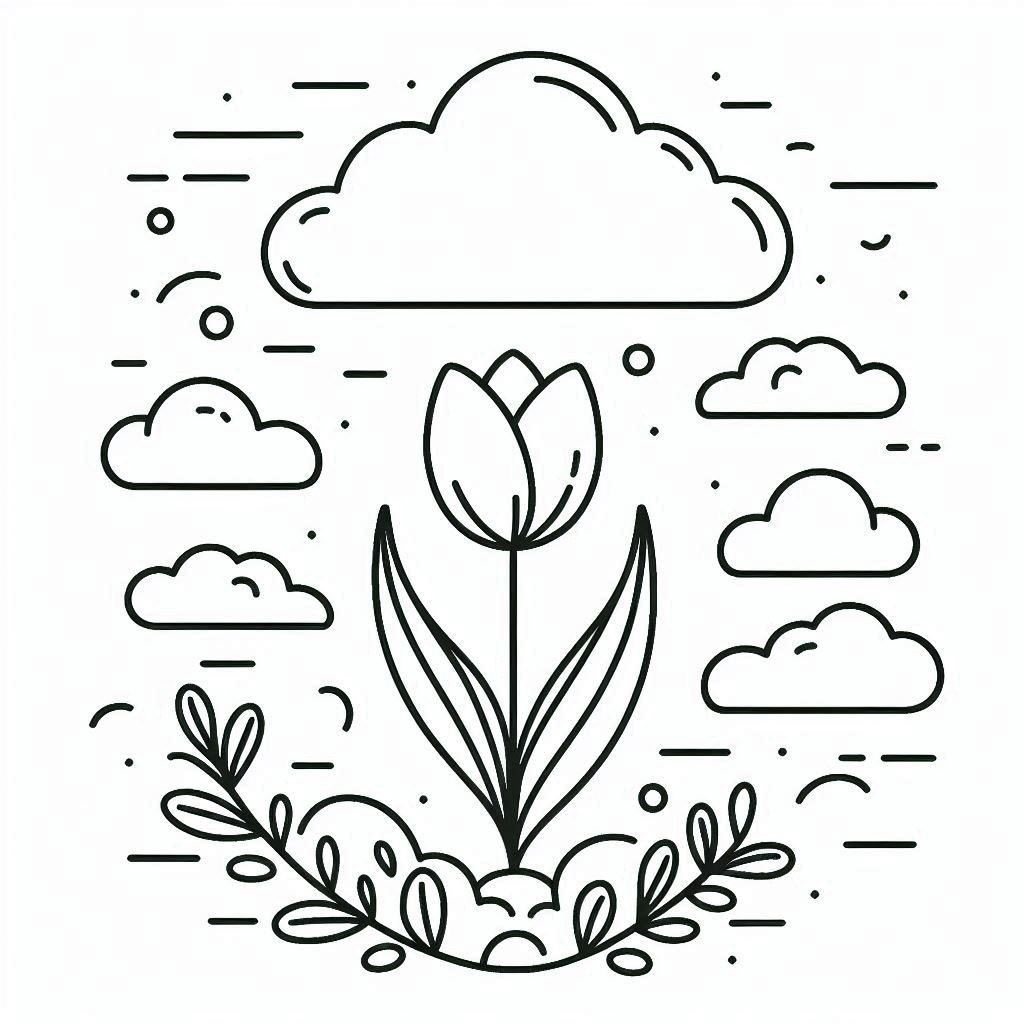 kawaii-mooi-tulp-afdrukken-kleurplaten-schattig.jpg